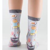 Wigglesteps Greedy Cat 1 Paire De Chaussette Femme